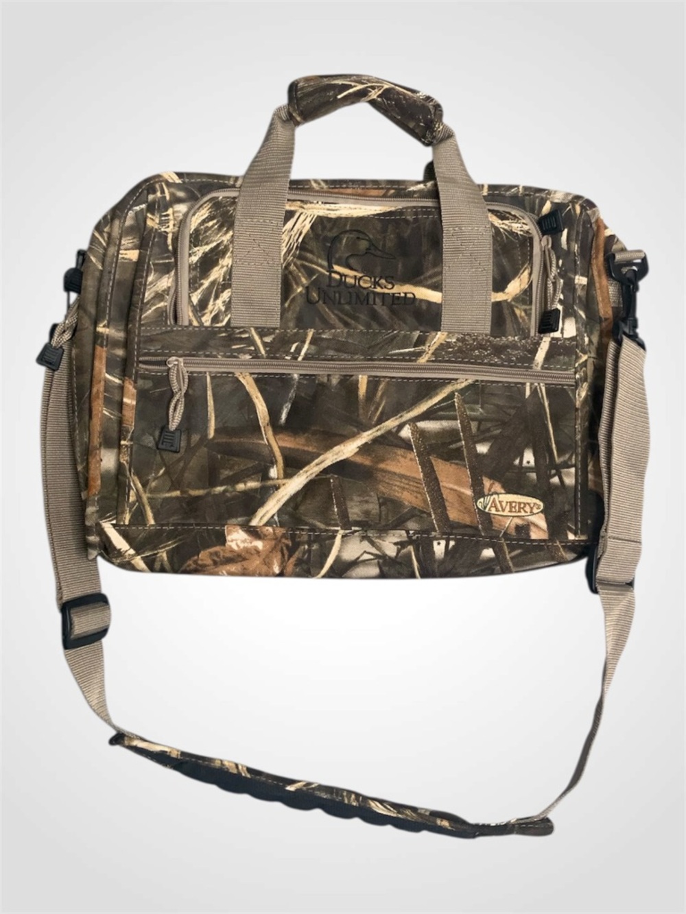 Duck Head Camouflage Laptop Bag in Brown Olive and Tan